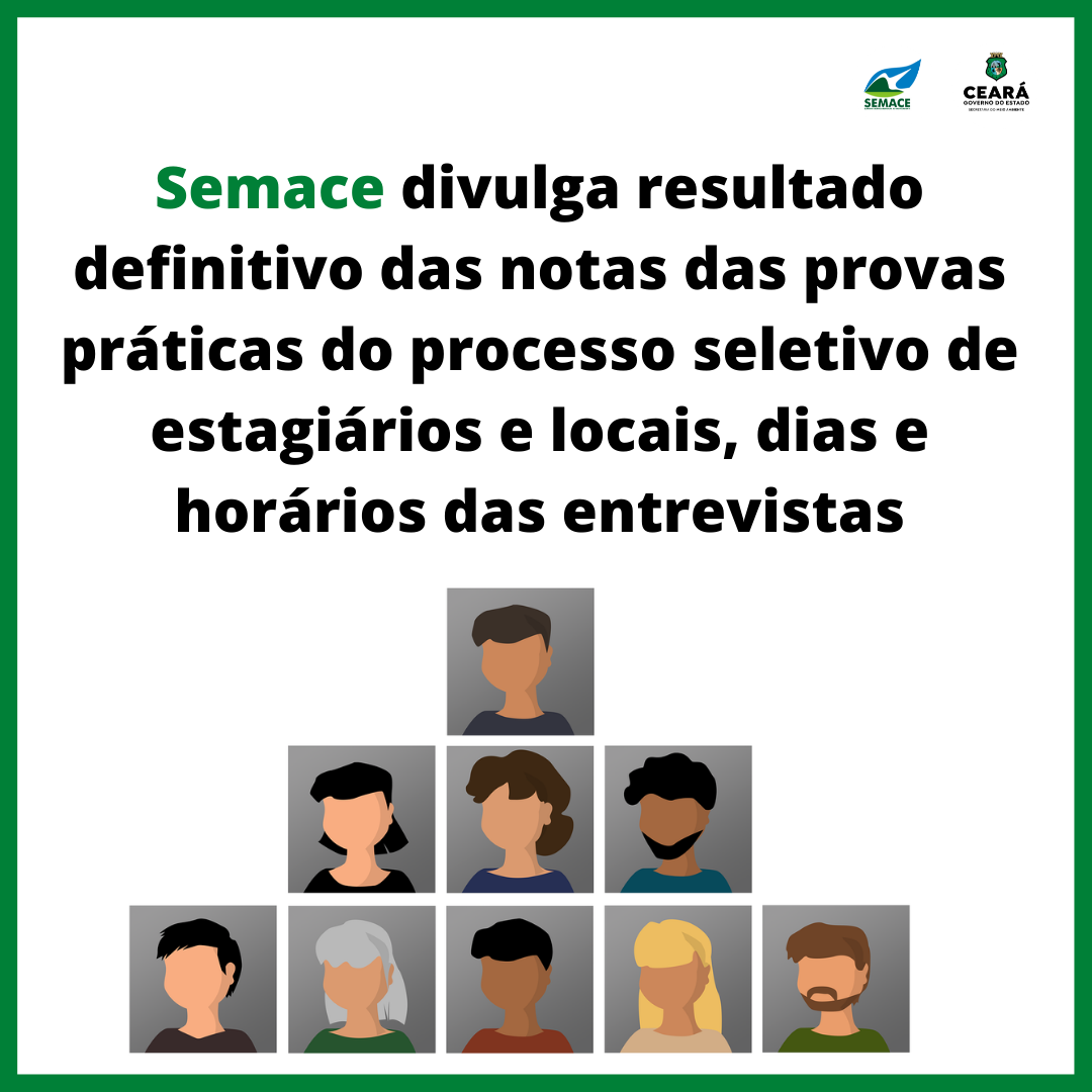 Semace Divulga Resultado Definitivo Das Notas Das Provas Pr Ticas Do